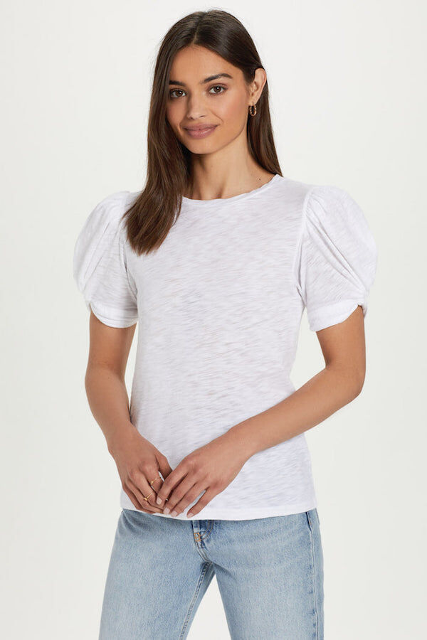 Goldie Mutton Sleeve Knot Tee x